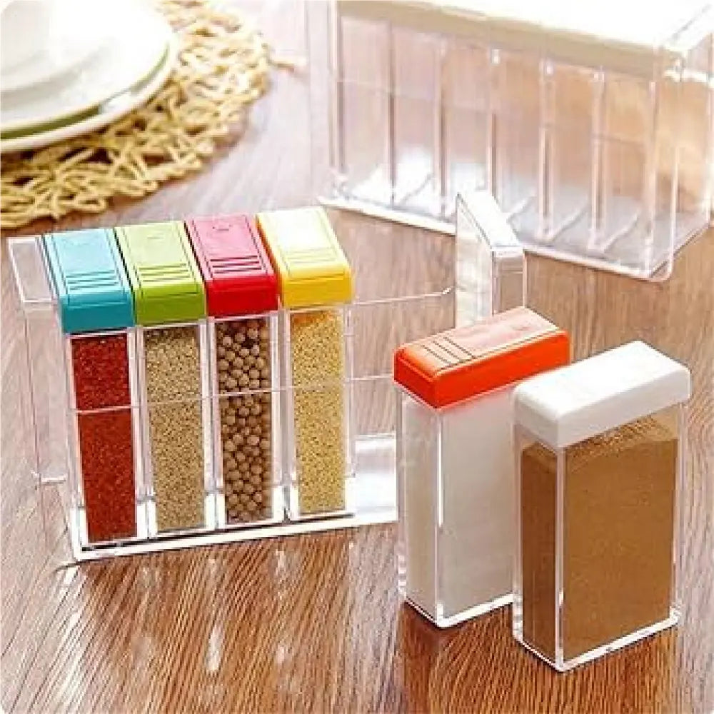 Seasoning Box Transparent Spice Jar Set