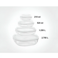4 Pcs Glass Storage Box Container Set