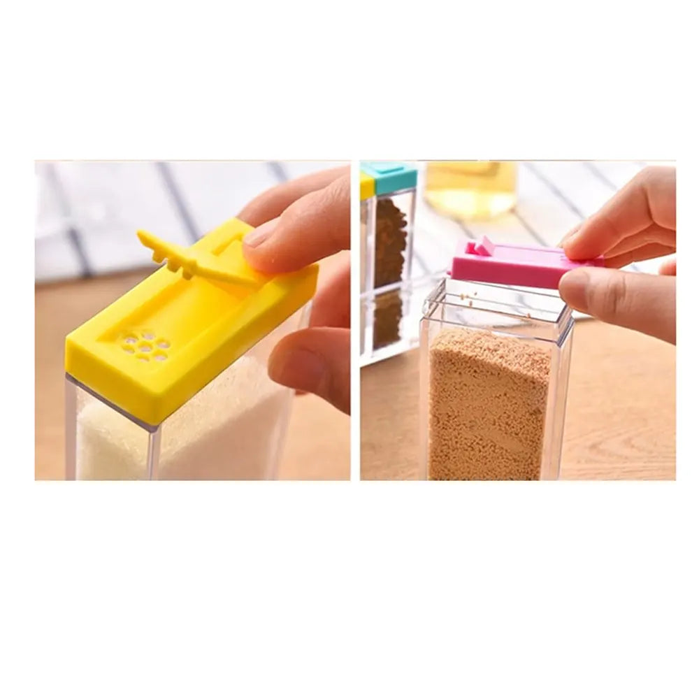 Seasoning Box Transparent Spice Jar Set