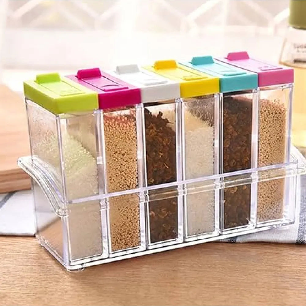 Seasoning Box Transparent Spice Jar Set