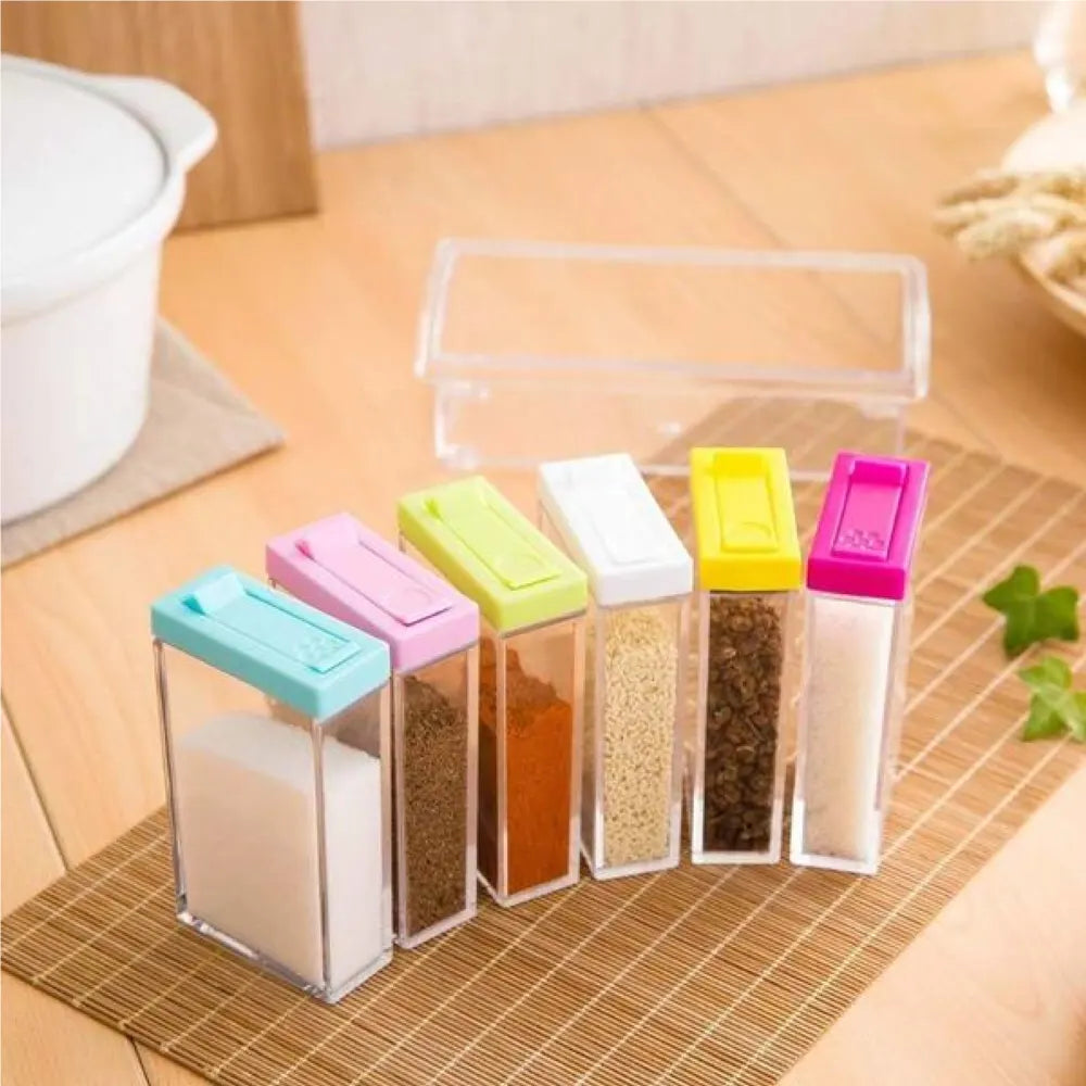 Seasoning Box Transparent Spice Jar Set