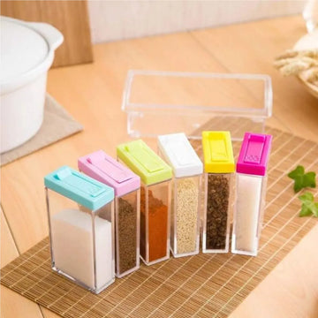 Seasoning Box Transparent Spice Jar Set