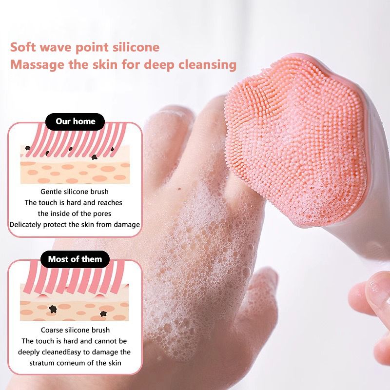 Silicone Facial Cleansing Brush – Exfoliate & Deep Clean