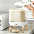 Rice Storage Container, Rice Storage Bin Organizer Cereal Dispenser for Home Kitchen