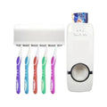 Toothpaste Dispenser With Toothbrush Holder Wall Mount