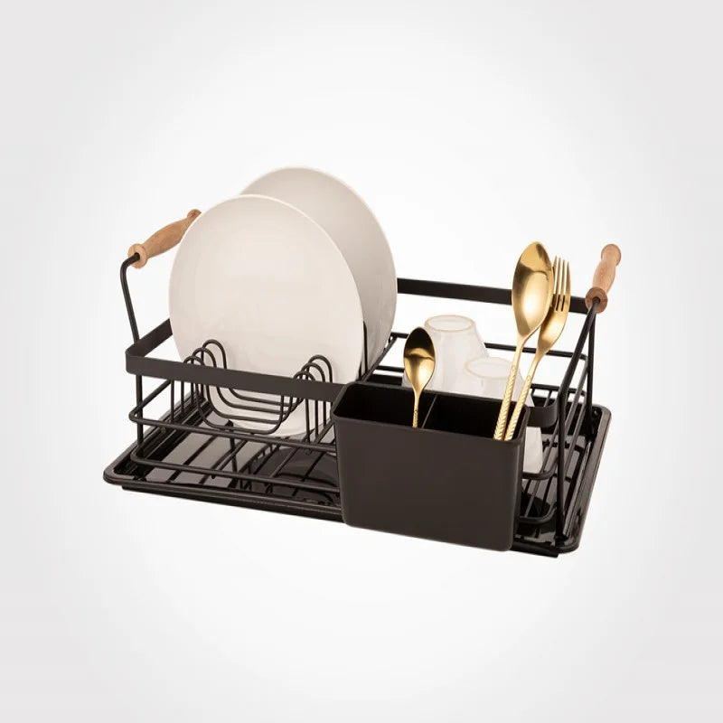 Dish Rack With Wooden Handles 1 Floor