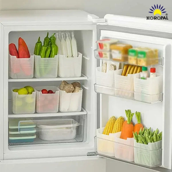 Refrigerator Side Door Storage Box Kitchen Food Grade Fresh-keeping Storage Box Household Packaging 
Organizing Storages Boxes