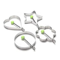 Stainless Steel Egg Fried Mold Tool (4 Pc) Set