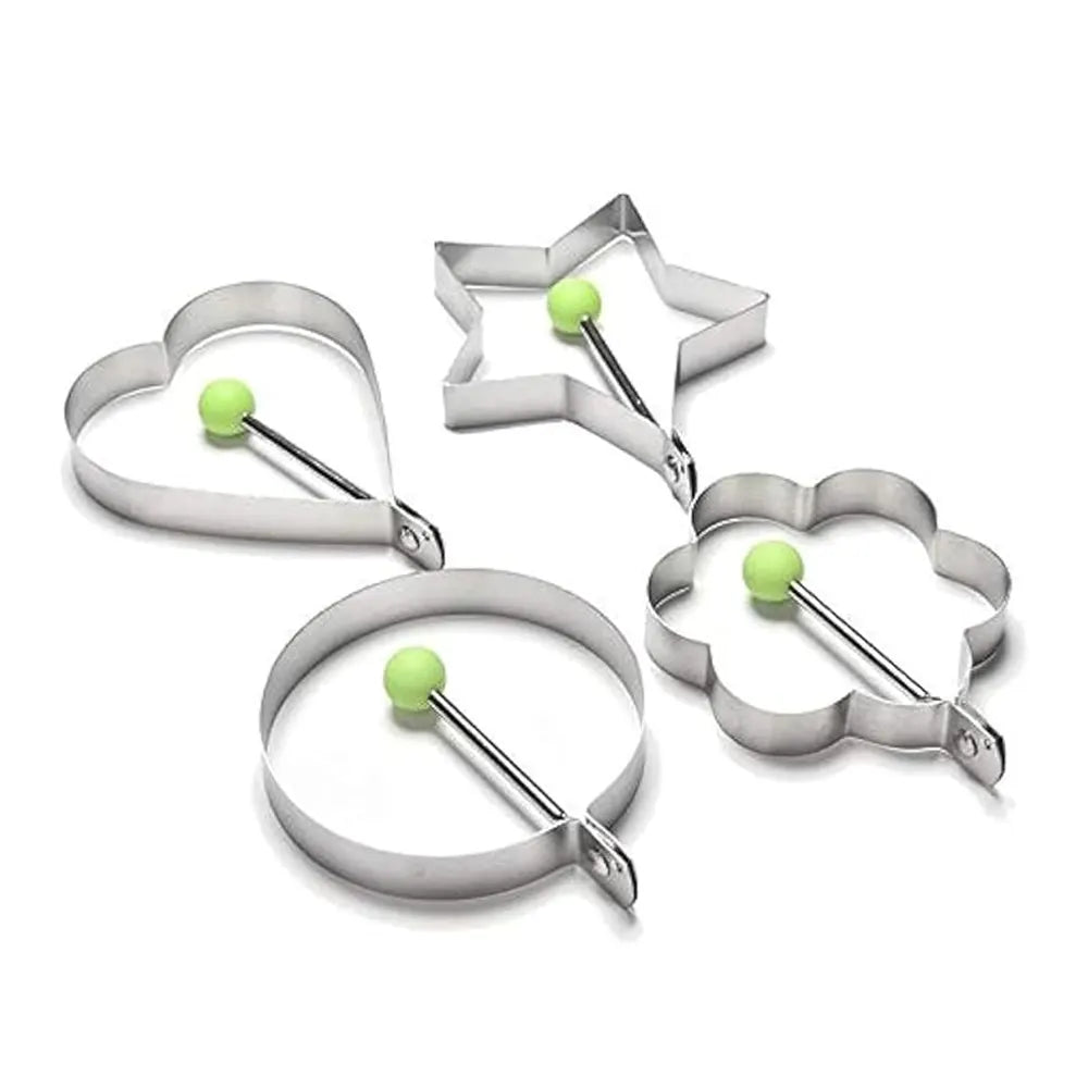 Stainless Steel Egg Fried Mold Tool (4 Pc) Set