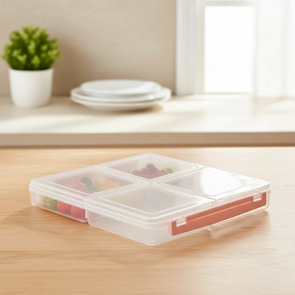 4 Section Freezer Box With Lid 180 G