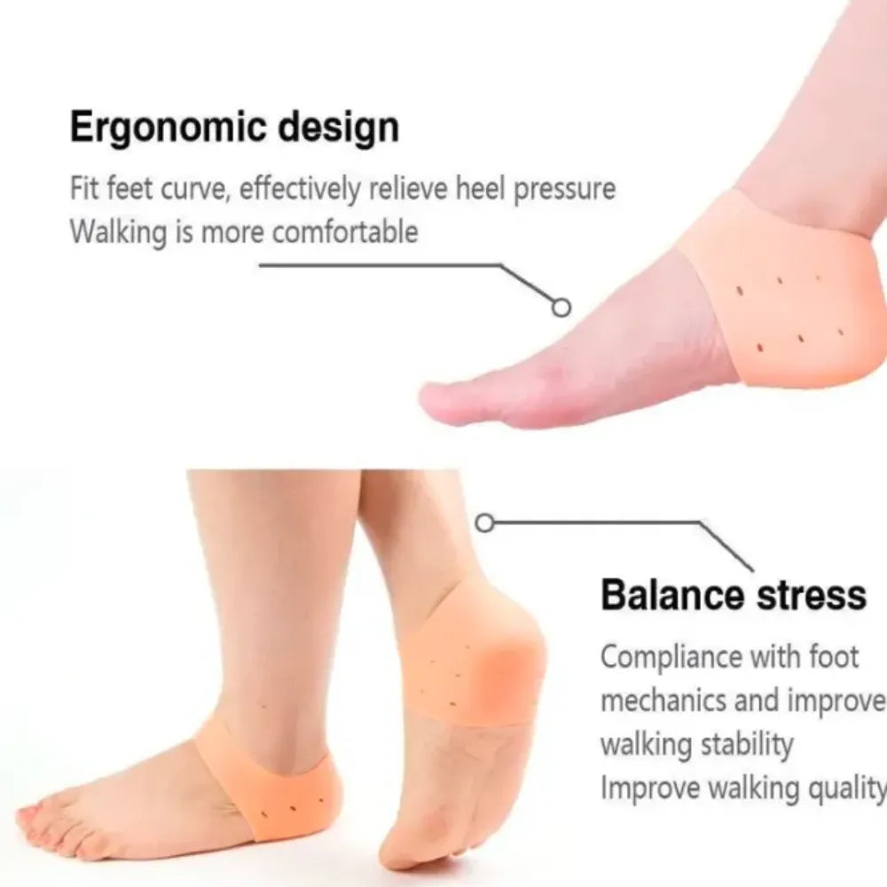 Silicone Heel Pads Anti Crack Heel Protector – 1 Pair (2PCS)