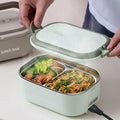 Electric Lunch Box with 304 Steel | Self-Heating Food Warmer