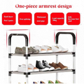 6-Story Aluminum Alloy Shoe Rack Multi-Layer Assembly Dust-Proof Storage for Dormitory Entrance Organizer shoemaker organizer