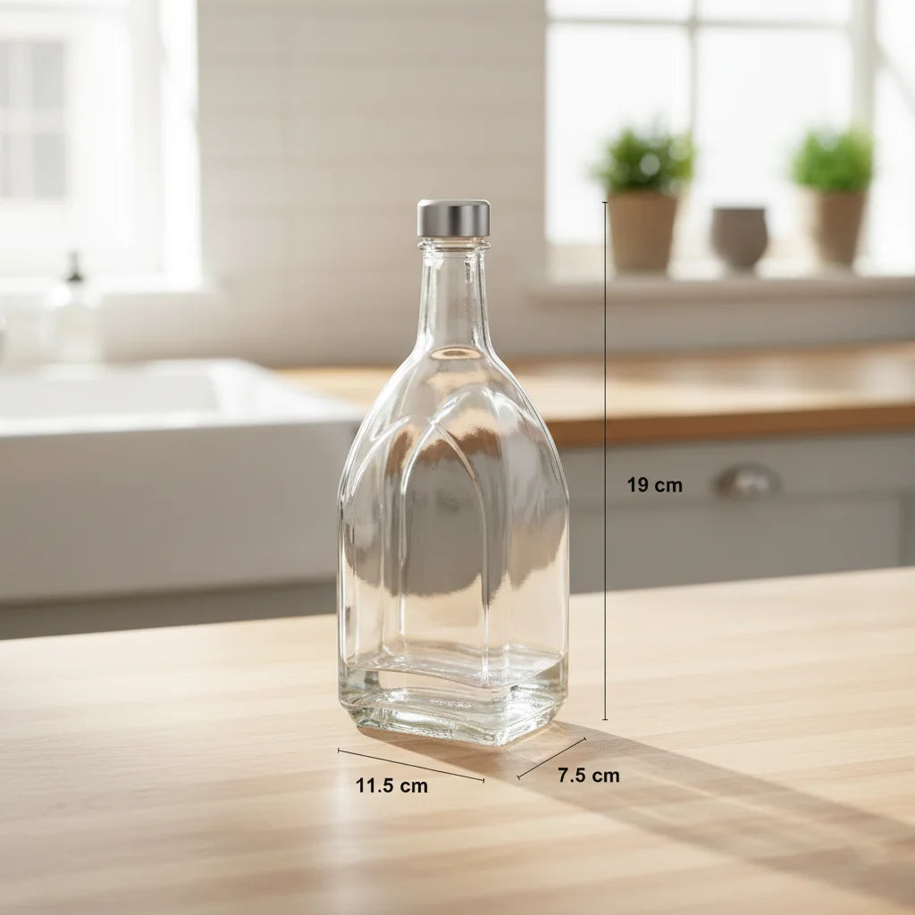 Glass Bottle With Steel Lid 1 LTR