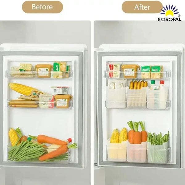 Refrigerator Side Door Storage Box Kitchen Food Grade Fresh-keeping Storage Box Household Packaging 
Organizing Storages Boxes