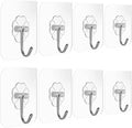 Transparent Strong Hooks Suction Heavy Load Rack & Cup Sucker 10 Pcs Set