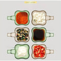 Clear Sauce Dip Bowls Set of 6 – Ideal for Condiments
