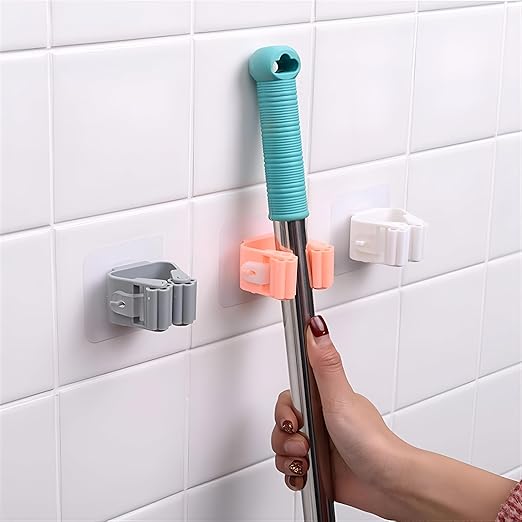 Wall Mounted Mop Organizer Holder