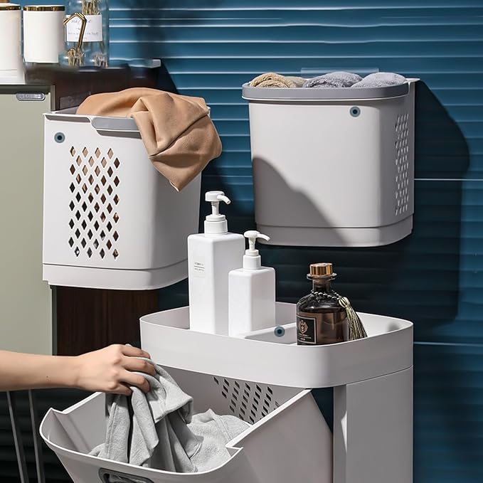 Universal Wheeled Design Laundry Basket Dirty Clothes