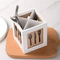 Cutlery Holder with Wooden Box Packing – Elegant Storage