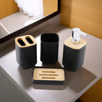 Modern Plastic Bathroom Set – Unbreakable & Easy to Clean