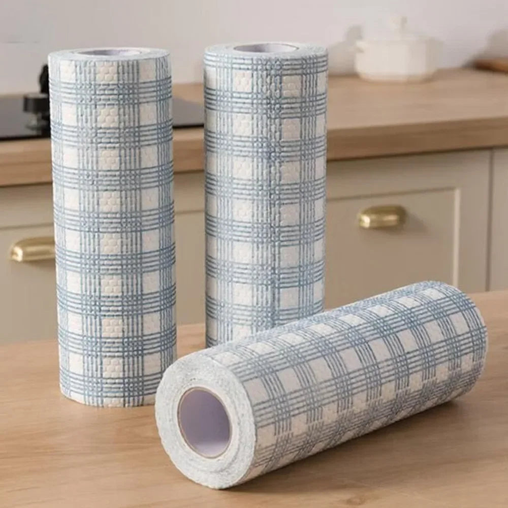 40-Piece Cleaning Cloth Roll for Kitchen & Living Room