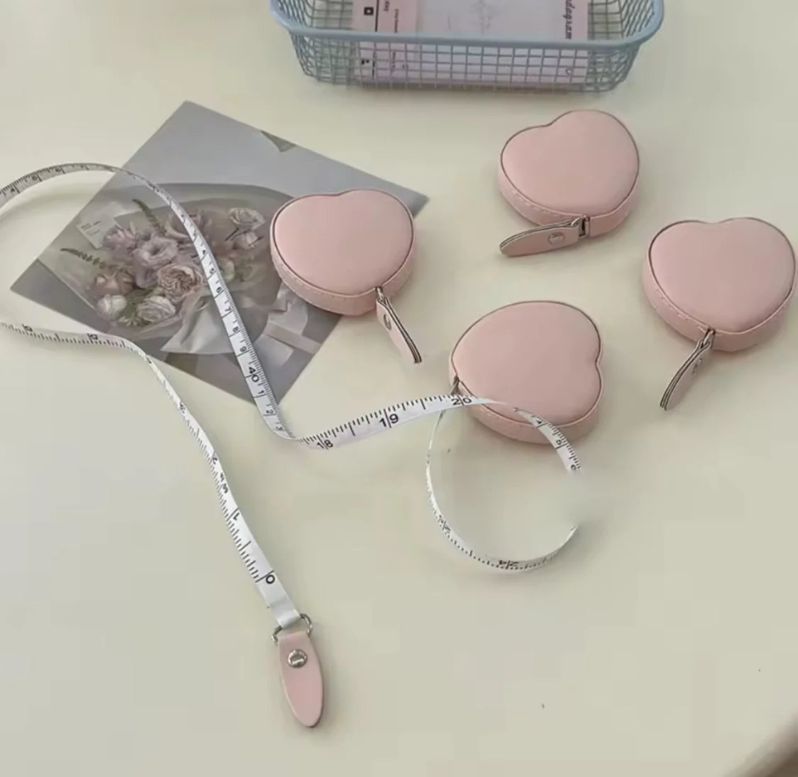 Mini Flexible Ruler – Cute Heart Shaped Measuring Tape