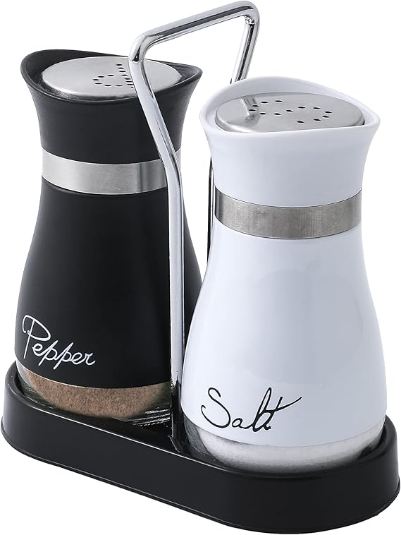 Salt & Pepper Set – Transparent Glass Spice Dispensers