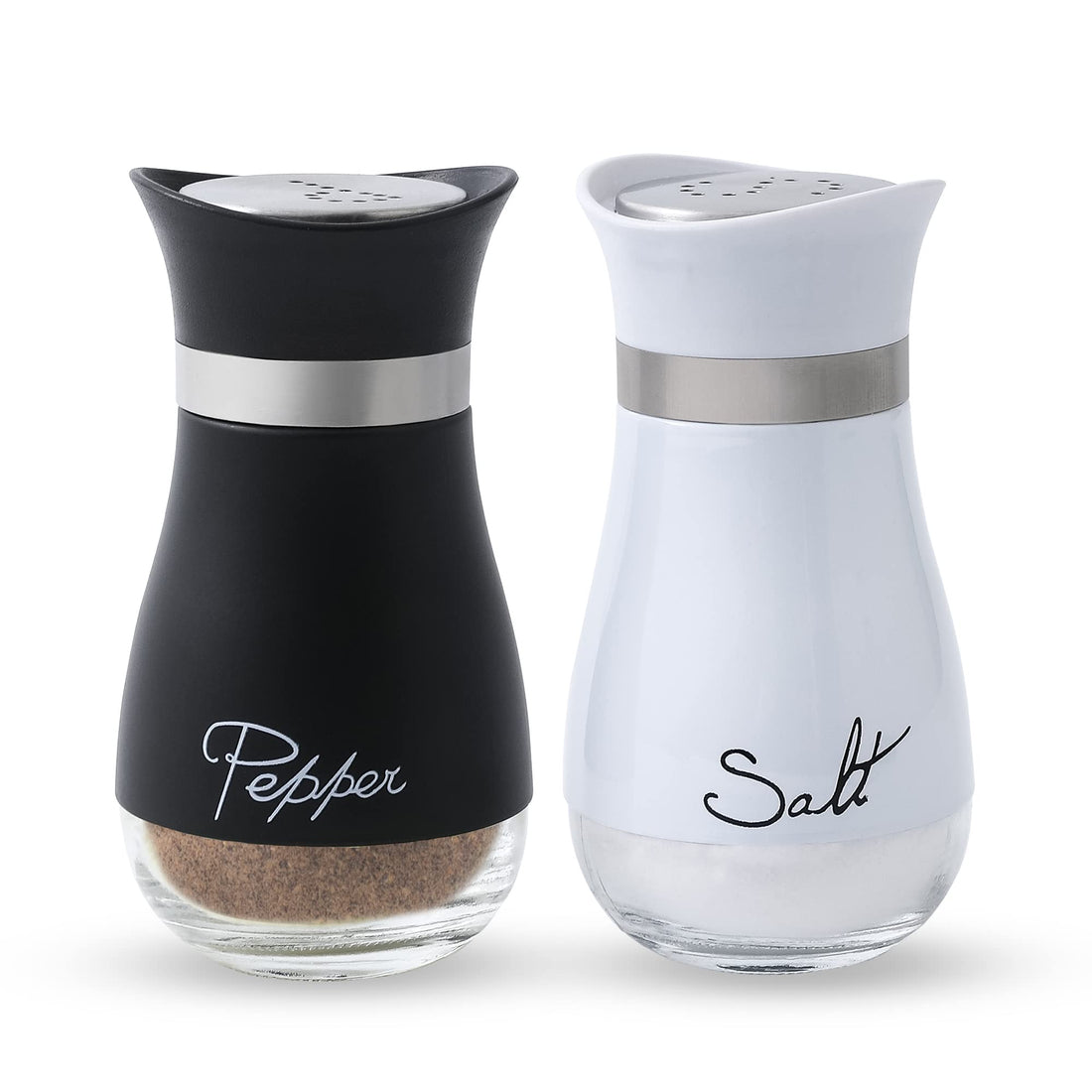 Glass Salt and Pepper Shaker Set