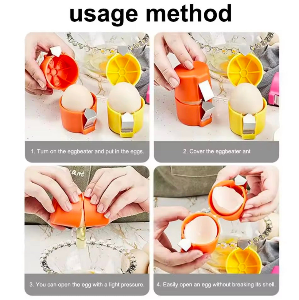 Egg Opener Egg Shall Opener Cube Egg September Egg Cracker Kitchen Tools for Cooking Camping