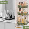 Cosmetic Organizer 360 Degree Rotating Cosmetic Storage Rack Adjustable Cosmetic Storage Display Case Space-Saving Home Storage