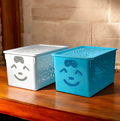 Smiley Basket With Cap Plastic 1 Pcs