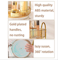Cosmetic Organizer 360 Degree Rotating Cosmetic Storage Rack Adjustable Cosmetic Storage Display Case Space-Saving Home Storage