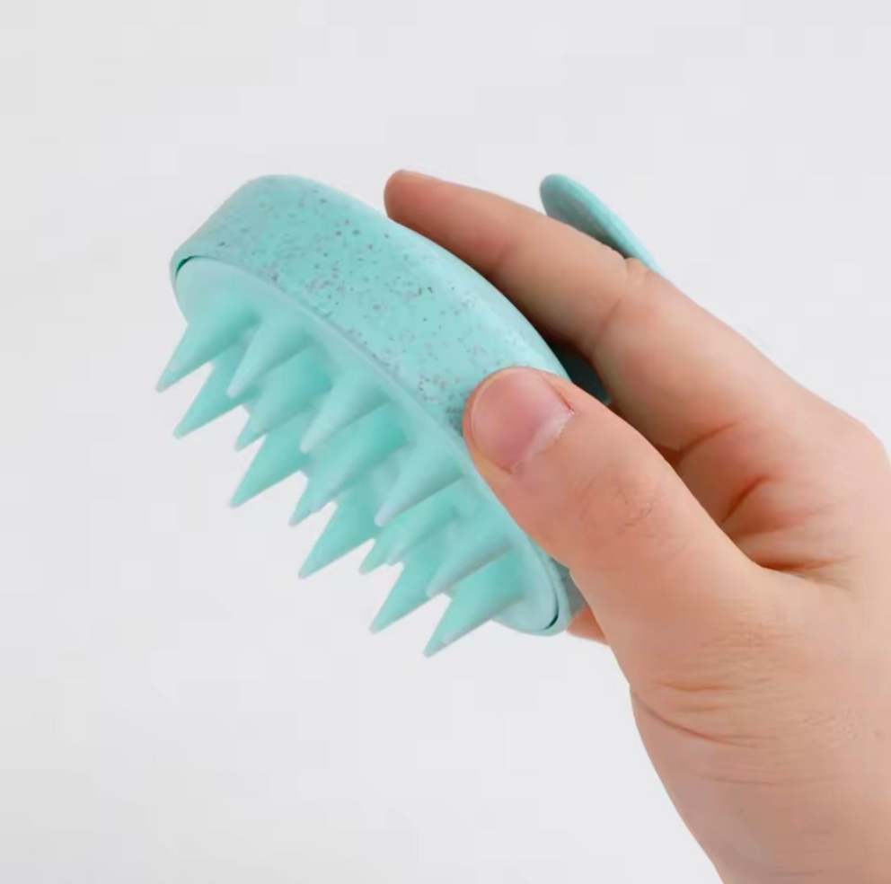 Silicone Shampoo Brush Head Scalp Massage Comb Hair Washing Comb Body Message Brush Bath Shower Brush Salon Hair Dressing Tool