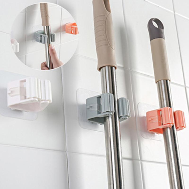 3-Pack Mop and Broom Holder – Wall-Mounted Storage