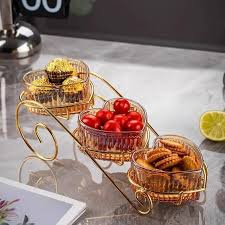 Multi-Purpose Serving Stand with Glass Bowl