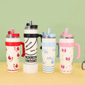 Cute Thermos Water Bottle – 1200ml Travel Coffee Mug ( Random Design)