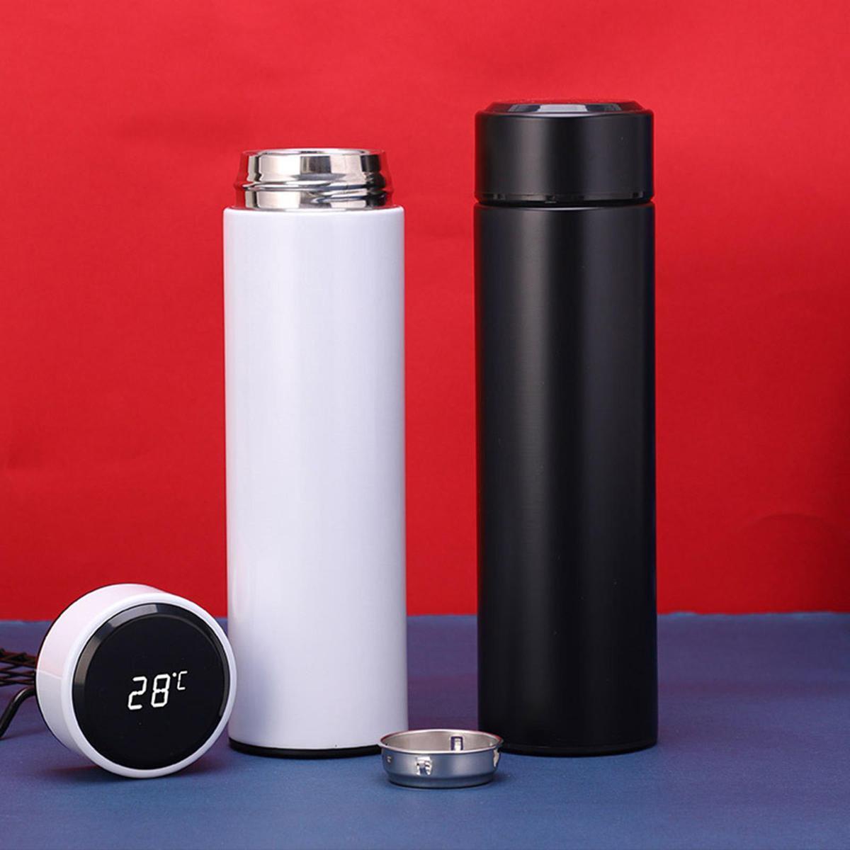 Insulated Temperature Bottle with LED Display Lid