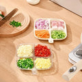 Clear Acrylic 4 Portion Tray – Stylish Serving Solution