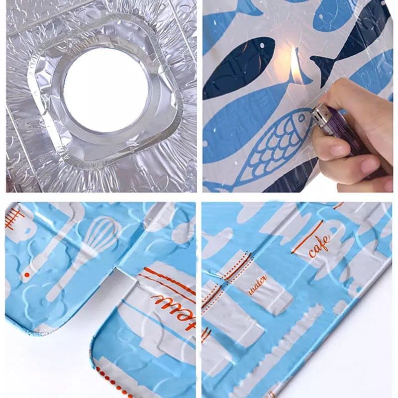Tin Foil Stove Protectors – Reusable, Non-Stick, Easy Fit