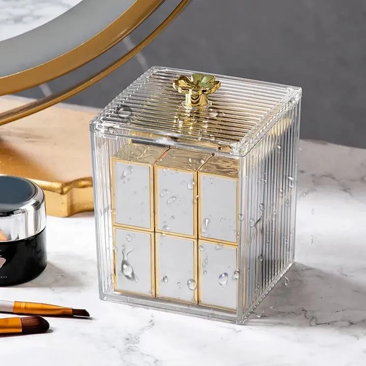 Transparent Cotton Pad Storage Box ( 1 Piece)
