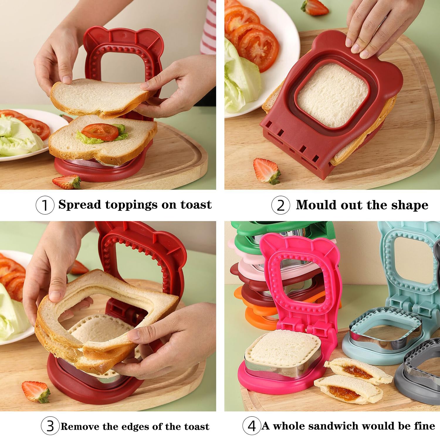 DIY Sandwich Cutter & Sealer Tool | Uncrustables Maker Set