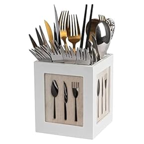 Cutlery Holder with Wooden Box Packing – Elegant Storage