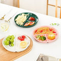 Divided Dinner Plate with Spoon & Fork – BPA-Free & Durable