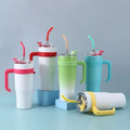 40 oz Vacuum Insulated Tumbler With Straw Lid & Handle