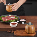 Elegant Wood Spice Grinder – Manual Crank for Fresh Flavor
