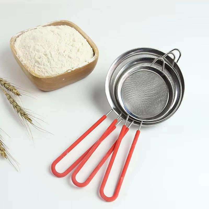 Stainless Steel Strainer Set – 3 Sizes for All Tasks