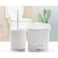 Bamboo Dusatbin & Brush Small Size