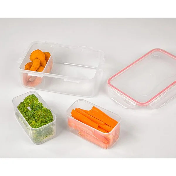 Plastic food Container 3 Section Box