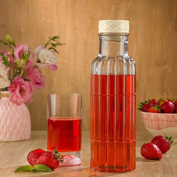 Glass Bottle With Plastic Cap 1.1 LTR